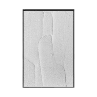 Marian-Kunst-White Textures 3 Abstract Shapes ingelijste poster Studio Nahili