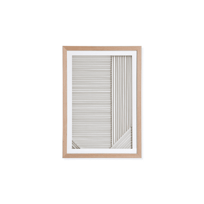 Marieke-Kunst-HKliving Kunstlijst Layered Paper A naturel papier hout 42x4x60cm