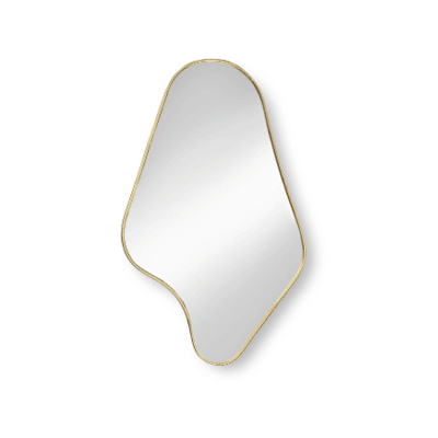 Lotte-spiegel toilet-Blokker spiegel Art goud 50cm