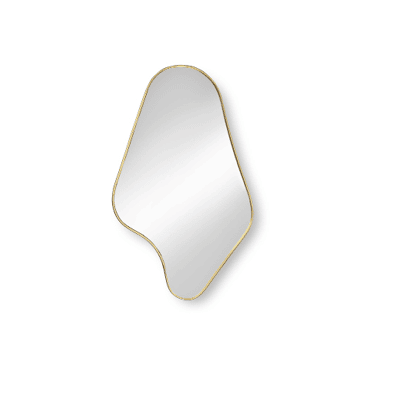 Marieke-spiegel toilet-Blokker spiegel Art goud 50cm