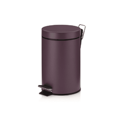 Roy-prullenbak toilet-Kela Monaco Pedaal Afvalemmer - 3 liter - Paars - Kela