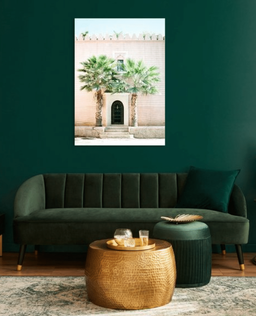 medina van marrakech kunstwerk werk aan de muur