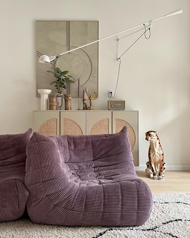 IKEA IVAR webbingkast dressoir DIY met lila togo