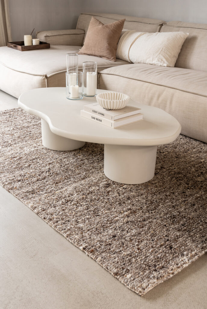 Vloerkleed met japandi interieur