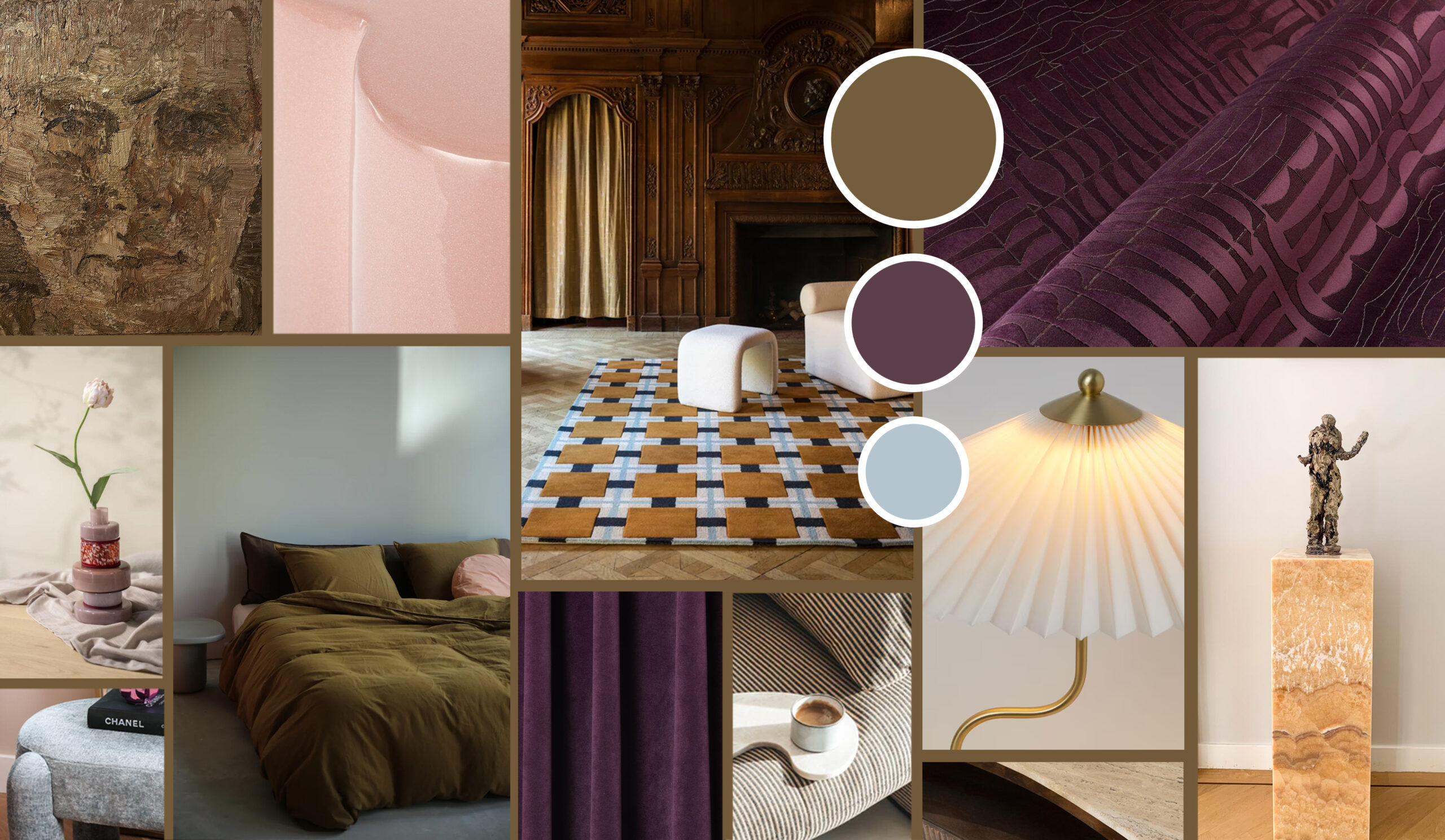 hotel chique moodboard slaapkamer