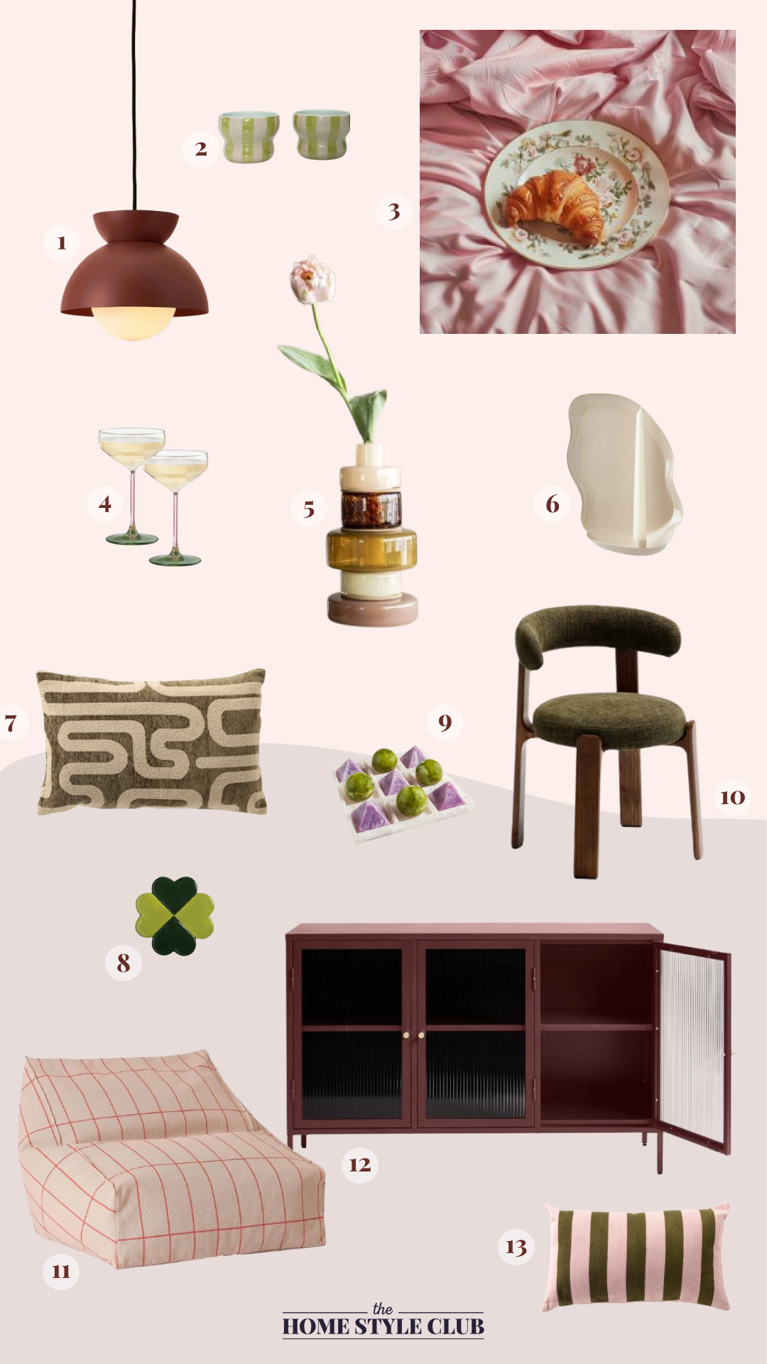 Moodboard met interieur accessoires en interieur meubels in de woonstijl Parijs Chique