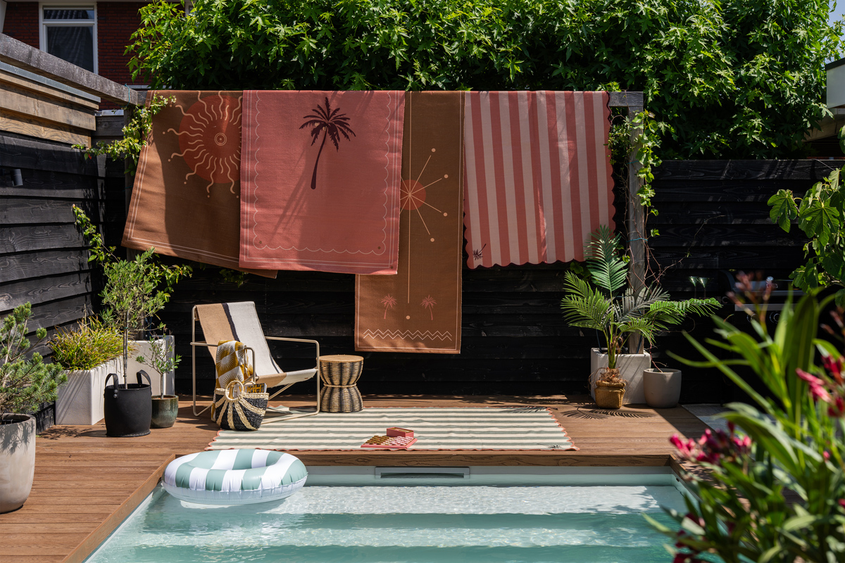 roze en groene buitenkleden the home style club