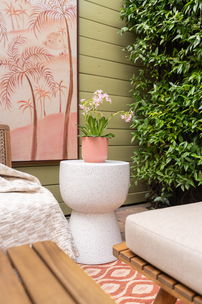 Witte bijzettafel voor buiten