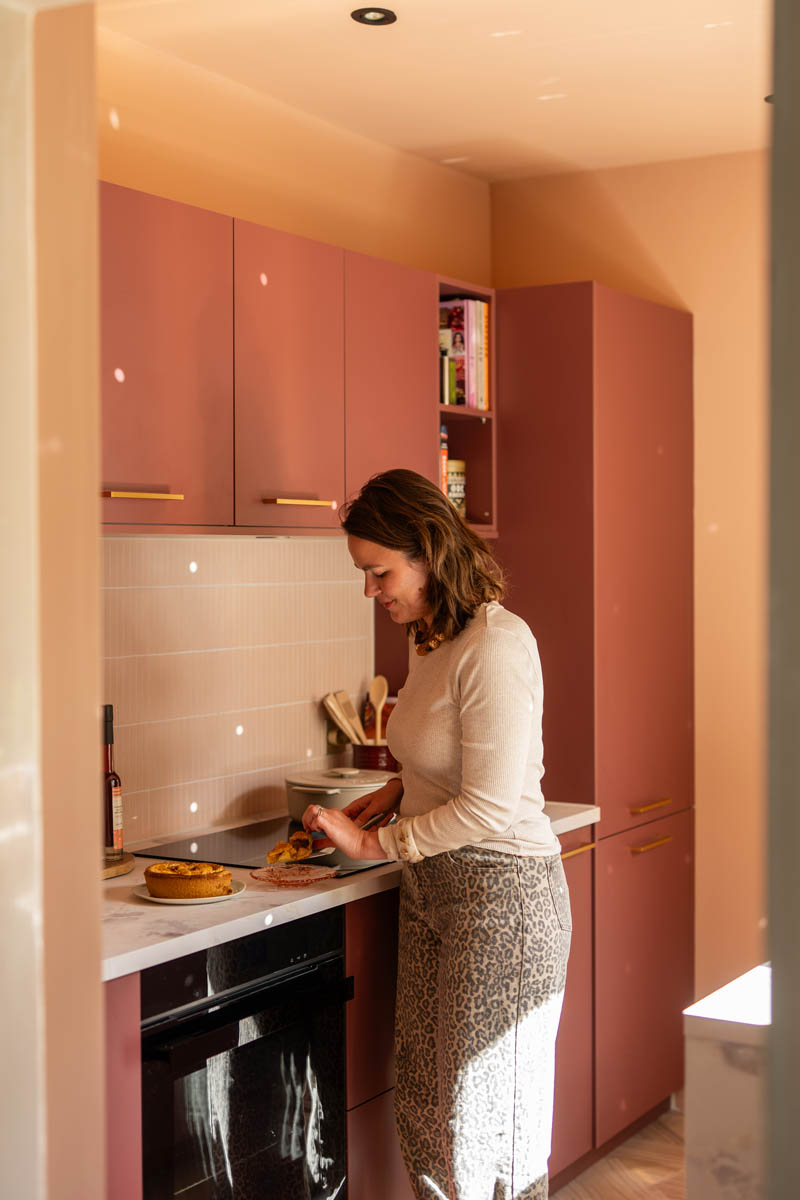 Keuken stylen - Merlot Marble the home style club brugman - bordeaux rode keuken